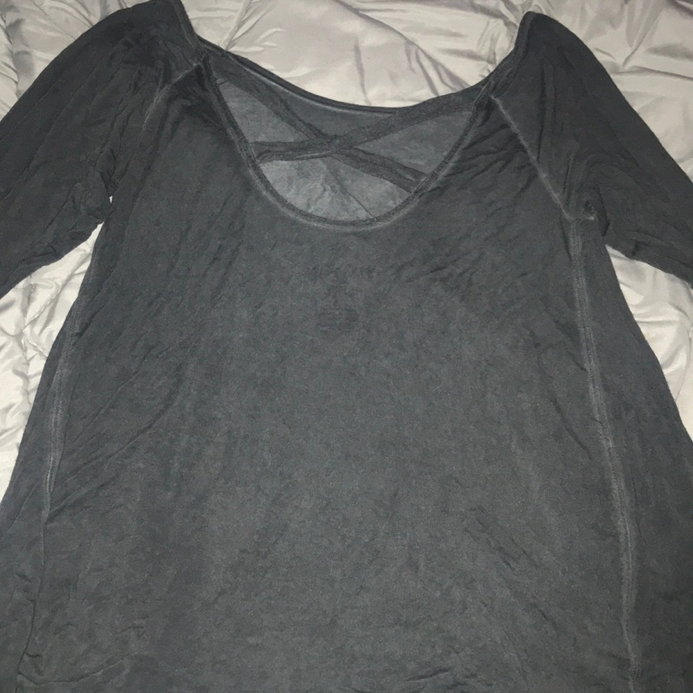 Grey long sleeve shirt